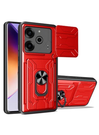 For Tecno Pova 6 Pro / Pova 6 Sliding Camshield TPU+PC Phone Case with Card Slot(Red) - pzsku/Z86024774BDF97D1C4A58Z/45/_/1739624083/bbc74f3b-924a-4cac-8532-830512e9cdf2