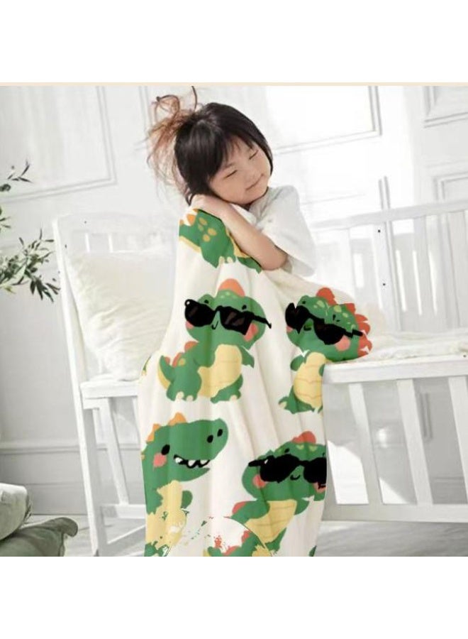 عام بطانية رقيقة من الفانيلا الكرتونية للأطفال والرضع (دافئة ومريحة، ومناسبة للنوم والألعاب) 70 سم * 100 سم - Image 2