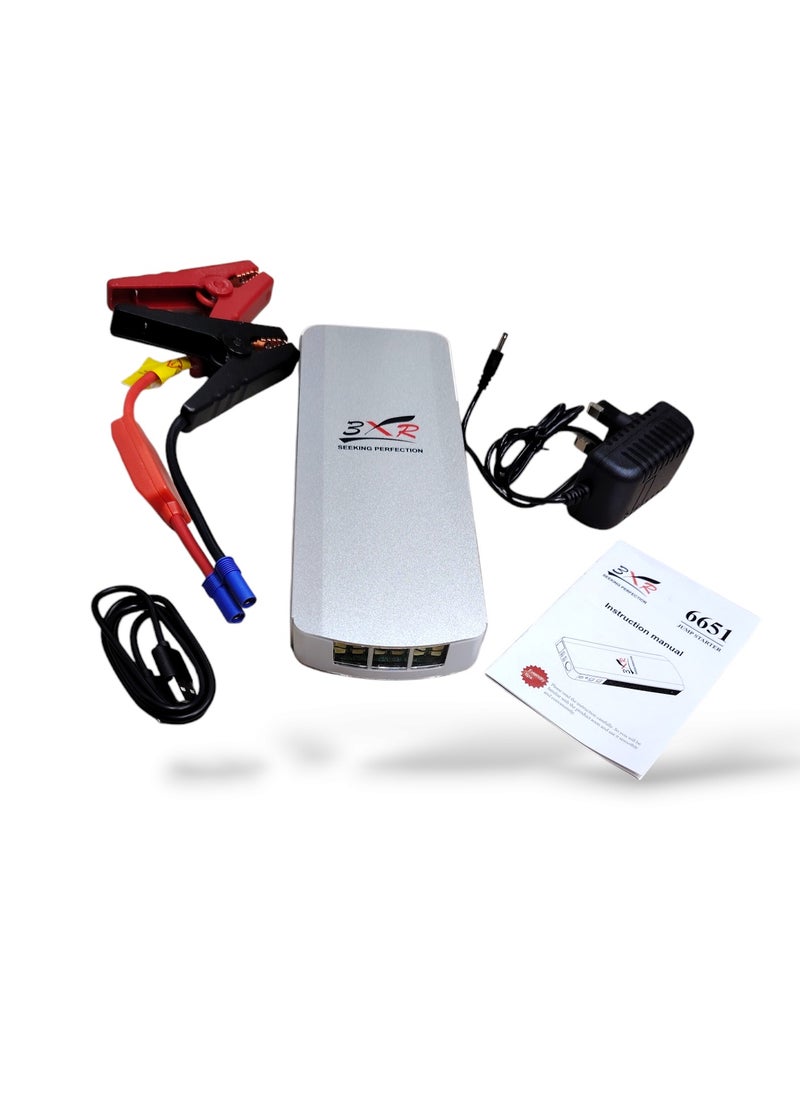 3XR 3XR Jump Starter With Power Bank 10,000MAH / Type-c / usb / peak 1500A  - Image 3