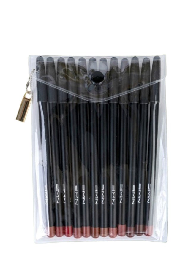 NWK 8 Sets Multicolour Lip Liner 12 Pieces - Image 2