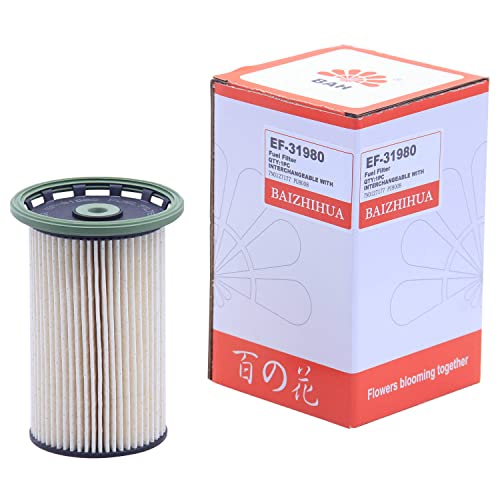 EF31980 Fuel Filter Replaces 7N0127177 PU8008 7N0127177B WF10114 KX 342 ECO PU80081 Compatible with Passat 20L 20122014 Passat 20L DIESEL 2015 Volkswagen TDi Pack of 1