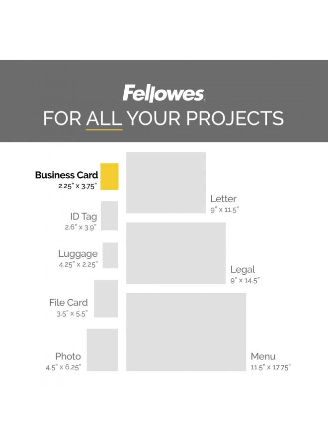 Fellowes Self-Adhesive Pouches, Business Card Size, 5 Mil, 5 Pack (5220101) - Image 3