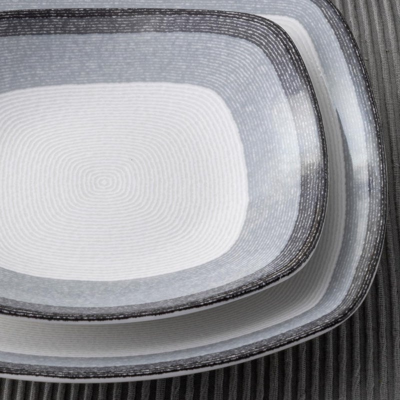 Noritake Colorscapes Layers Charcoal 12Piece Square Dinnerware Set Service for 4 - Image 2