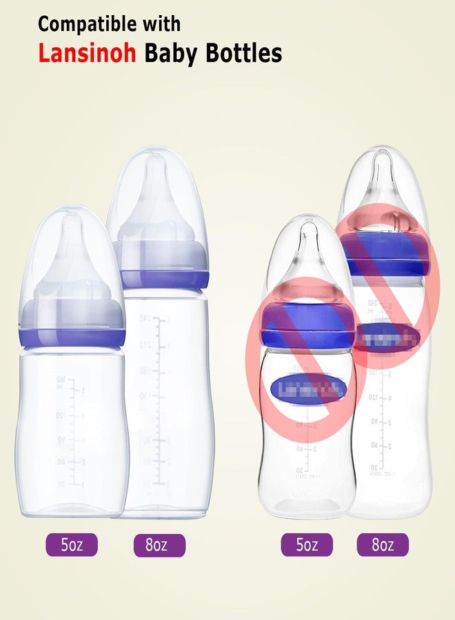 joyfeed Straw Cup Conversion Kit for Lansinoh Baby Bottles,Straw Cup Transition Kit with Weighted Straw, Soft Straw Nipples & Easy-Grip Handle, 8m+, 4-Pack - Image 4