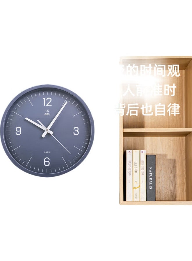 Deli Wall Clock, Simple And Stylish Living Room Clock, Modern Bedroom Quartz Wall Clock, White 31Cm, 9005S-Wh - Image 1