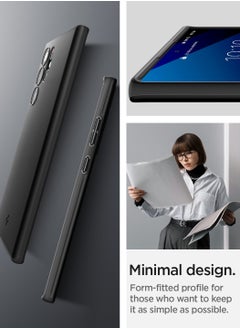 Spigen Thin Fit Case Cover for Samsung Galaxy S22 ULTRA - Black  - Image 3