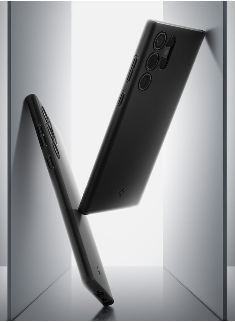 Spigen - Thin Fit Case Cover for Samsung Galaxy S22 ULTRA - Black - Image 1
