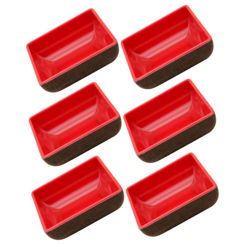 6 Pcs Square Sauce Dishes Non Breakable Condiment Plates Set Dinnerware - Image 2
