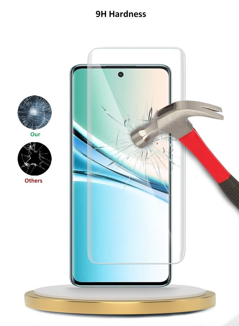 ELTRAZONE Xiaomi Redmi Note 15 5G 2025 Premium Curved Edges UV Full Glue Full Cover Tempered Glass Screen Protector (MSGUCN) - Clear - Image 3
