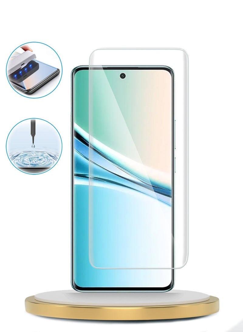 ELTRAZONE Xiaomi Redmi Note 15 5G 2025 Premium Curved Edges UV Full Glue Full Cover Tempered Glass Screen Protector (MSGUCN) - Clear - Image 4