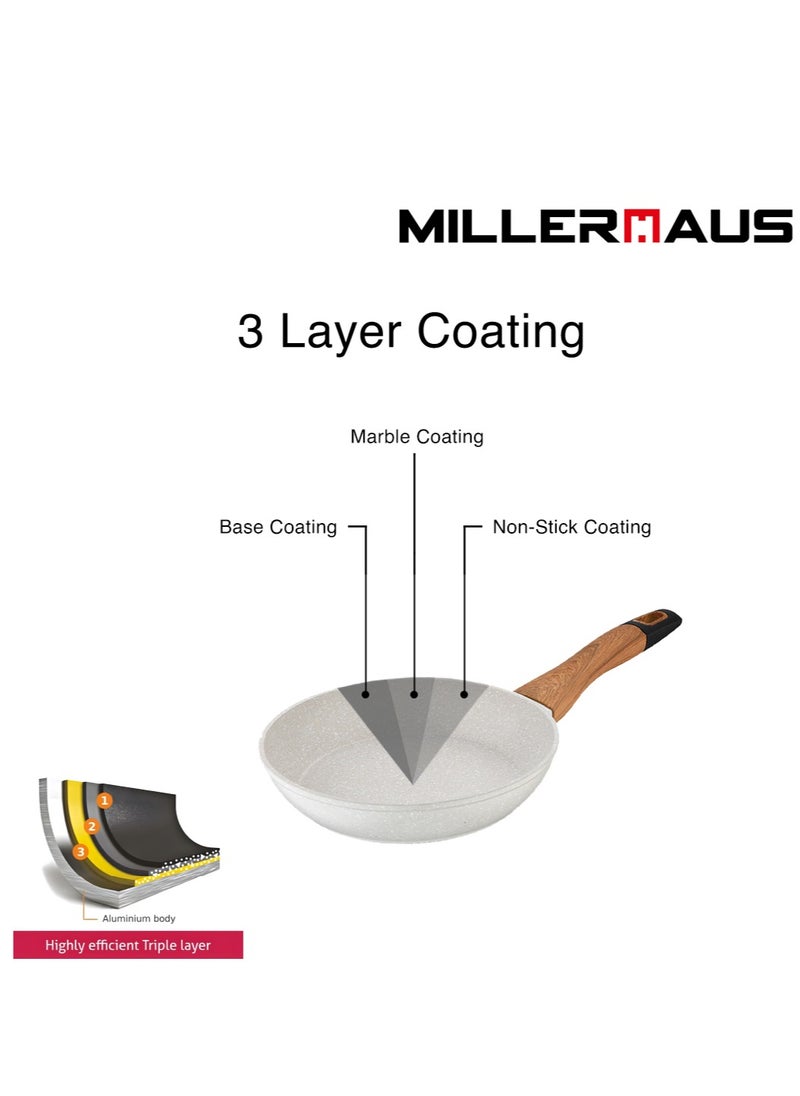 MILLERHAUS - Millerhaus Natural Frypan 26cm Forged Aluminium - Image 1