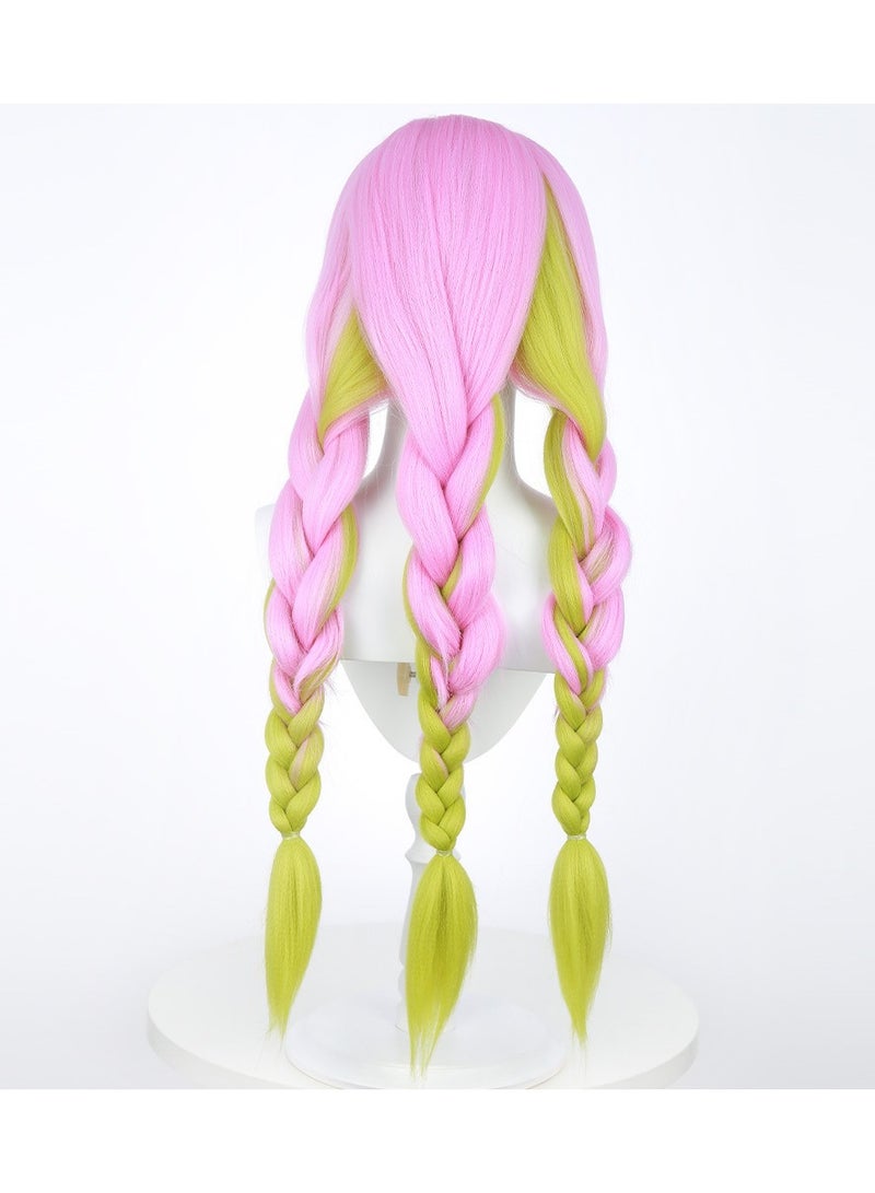 عام باروكة تنكّر لميتسوري كانروجي من ديمن سلاير، تُعيد تصفيفة الشخصية بإتقان لتلبية احتياجات التنكّر. - Image 2