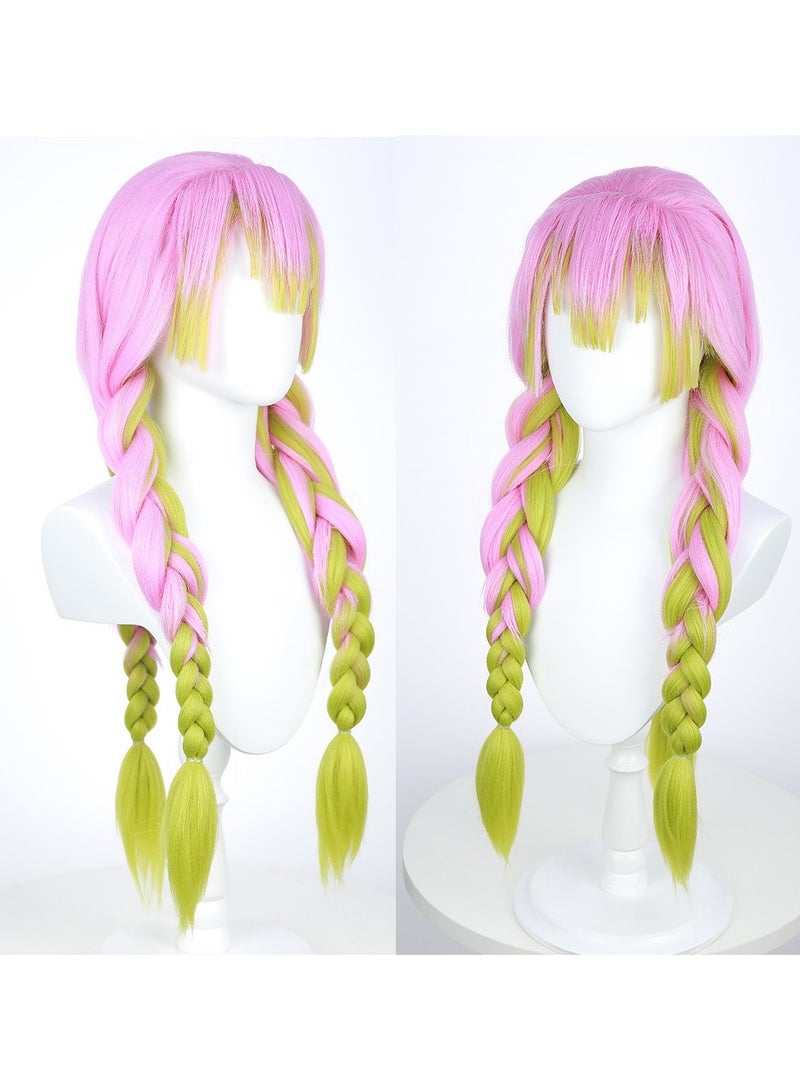 عام باروكة تنكّر لميتسوري كانروجي من ديمن سلاير، تُعيد تصفيفة الشخصية بإتقان لتلبية احتياجات التنكّر. - Image 1