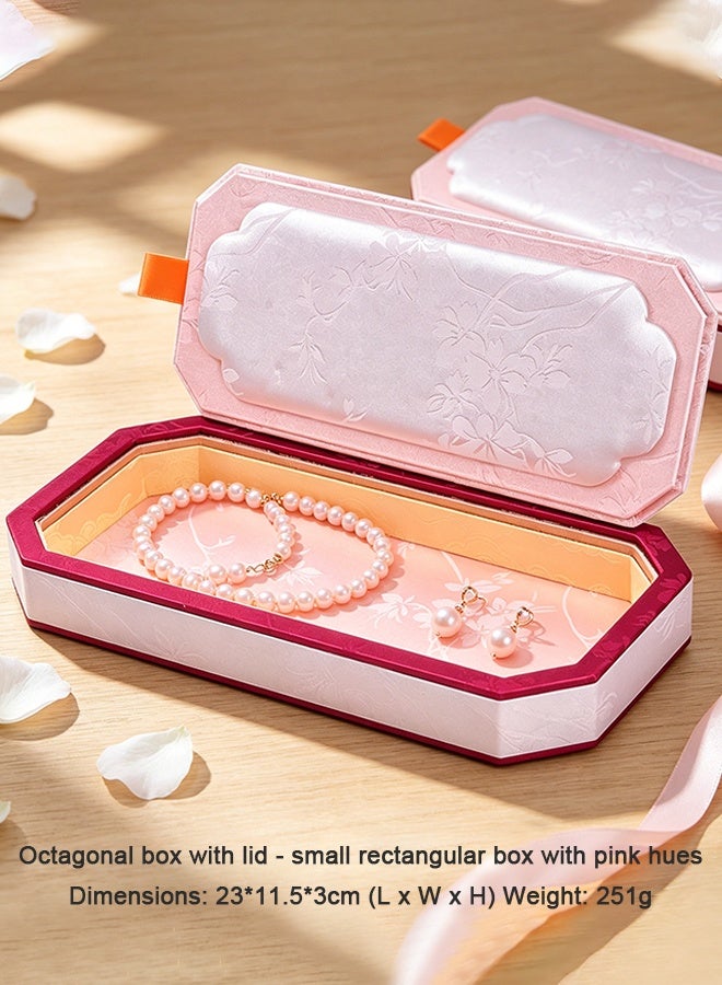 Palace Wind Belt Cover Jewelry Box Jewelry Tray Display Plate Jewelry and Jade Ware Display Storage Box Ring Bracelet Display - Image 3