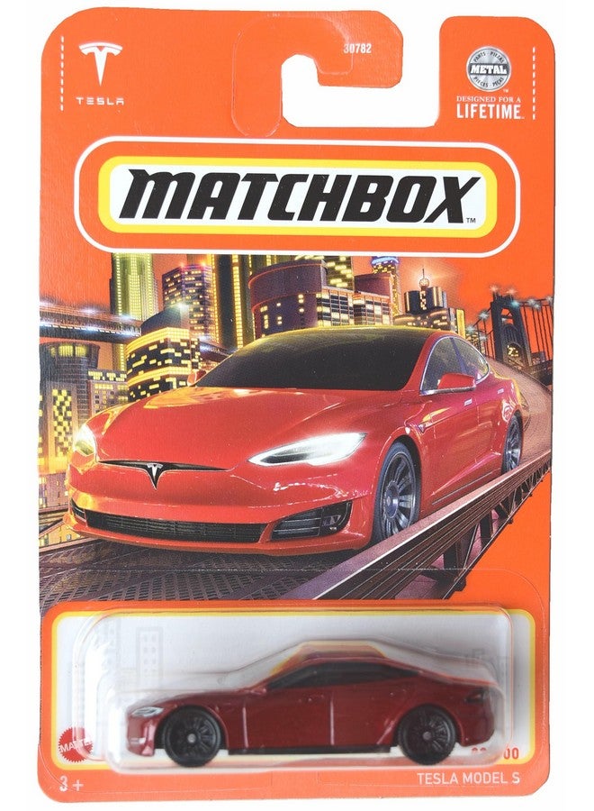 Matchbox Tesla Model S, red 89/100, HVL42