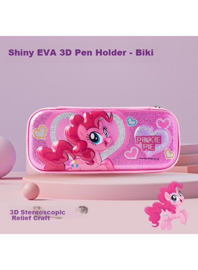 One Is Yizheng Pencil Case, Large Capacity Cartoon High-value Eva 3d Durable Storage Box For Students And Children, My Little Pony Sparkling Pink, Yz3518 - Image 1