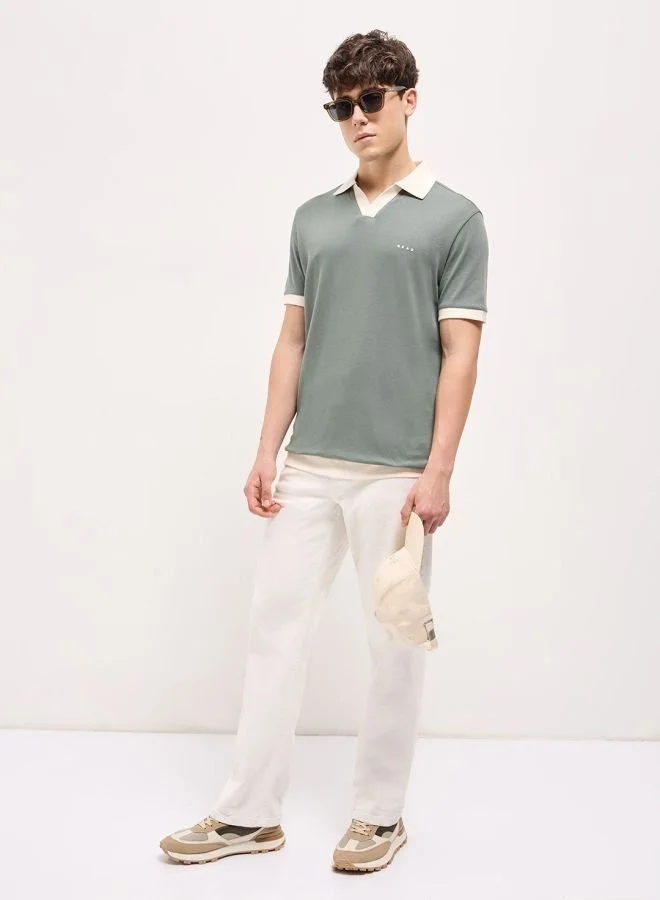 THE BEAR HOUSE Men's Polo Shirt for Casual & Semi-Formal Wear | Classic Collar Neck T-Shirt | Comfortable, Stylish & Versatile for Office, Travel, Outings & Everyday Use