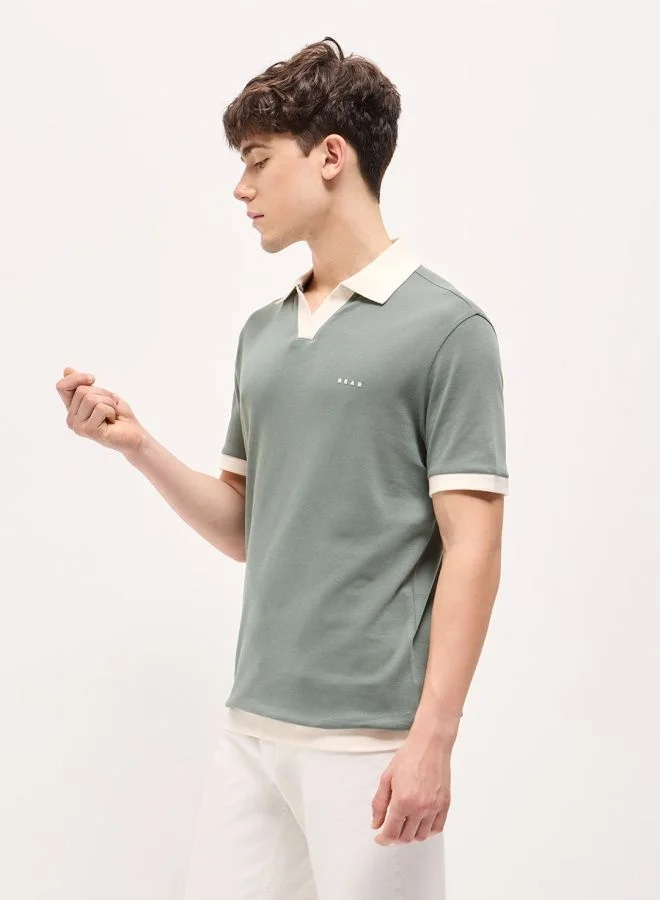 THE BEAR HOUSE Men's Polo Shirt for Casual & Semi-Formal Wear | Classic Collar Neck T-Shirt | Comfortable, Stylish & Versatile for Office, Travel, Outings & Everyday Use