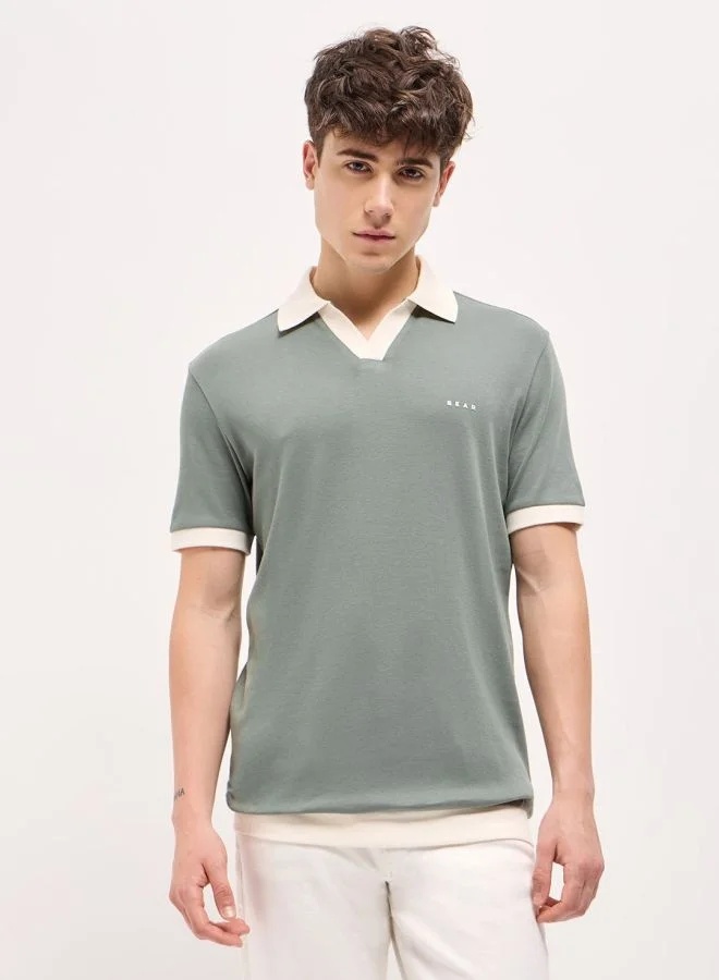 THE BEAR HOUSE Men's Polo Shirt for Casual & Semi-Formal Wear | Classic Collar Neck T-Shirt | Comfortable, Stylish & Versatile for Office, Travel, Outings & Everyday Use