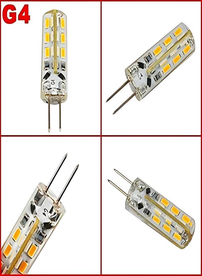 KAKA LIGHT مصباح KAKA LIGHT G4 LED بقوة 3 وات، أبيض دافئ، 220 فولت مباشر، بديل لمصباح الهالوجين Mirchi، (عبوة من 8 قطع) - Image 3