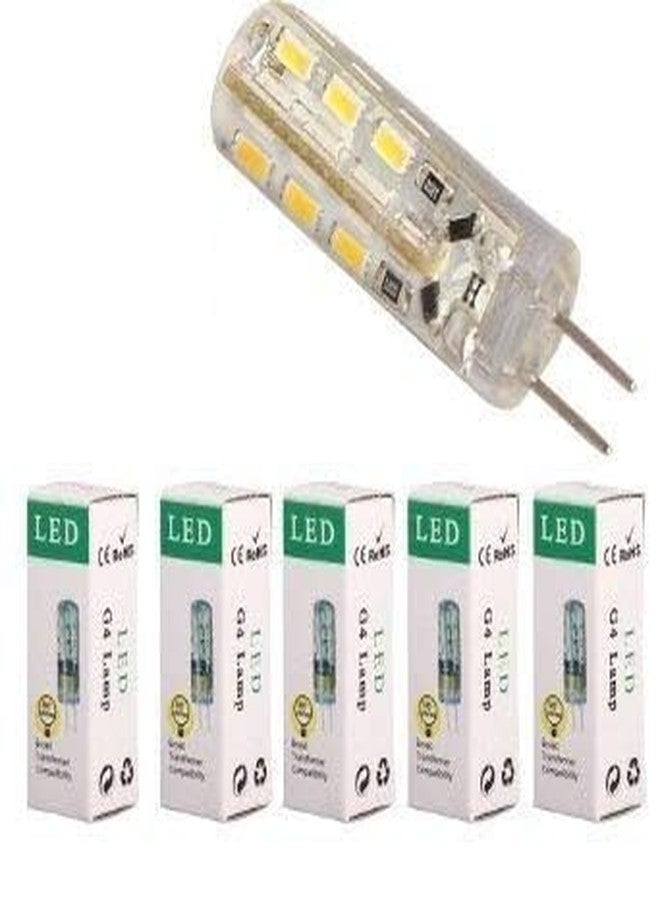 KAKA LIGHT مصباح KAKA LIGHT G4 LED بقوة 3 وات، أبيض دافئ، 220 فولت مباشر، بديل لمصباح الهالوجين Mirchi، (عبوة من 8 قطع) - Image 1