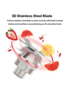 SILVER CREST High Speed Countertop Blender With Pure Copper Motor, 6 Sharp Stainless Steel Blades 2L Red  - Image 5