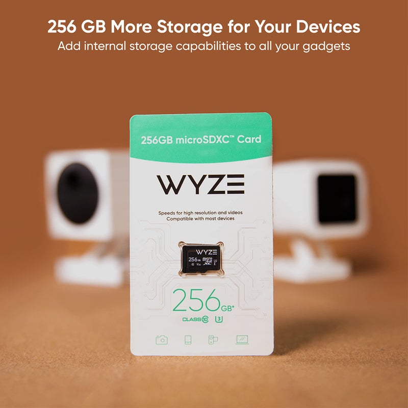 Wyze Expandable Storage 256GB MicroSDXC Card Class 10, Black - Image 2