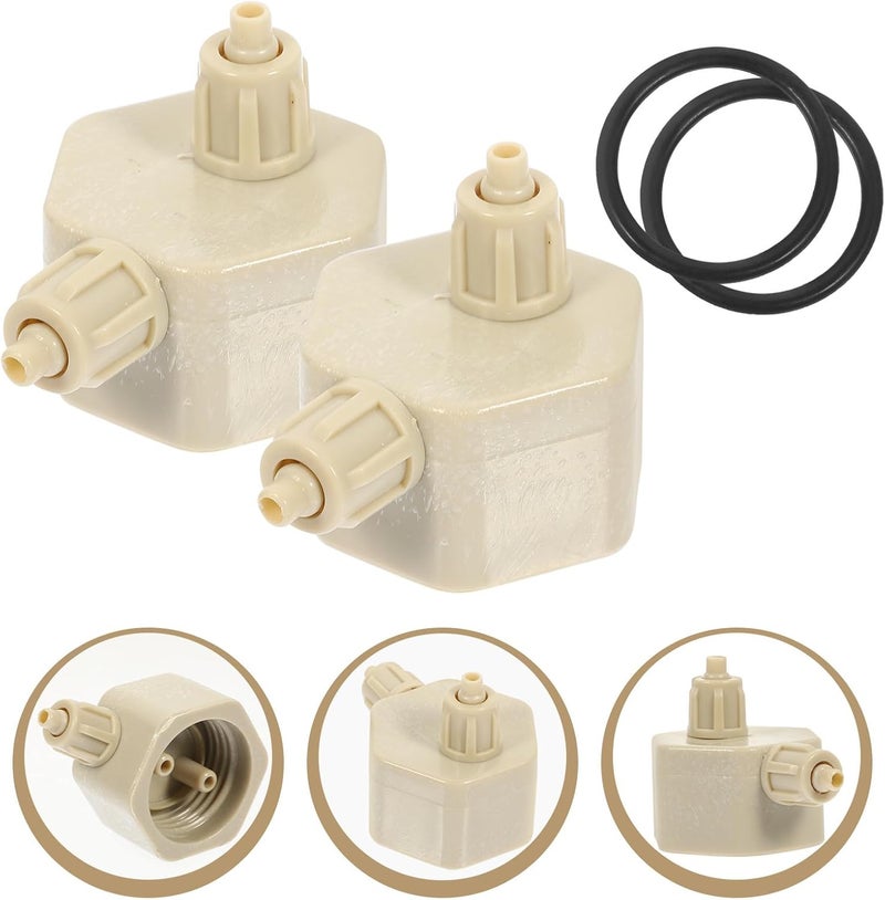 Generic 2Pcs Aquarium System Bottle Caps Portable CO2 Generator DIY Reactor Parts Replaceable ABS Material Aquarium Plants - Image 4
