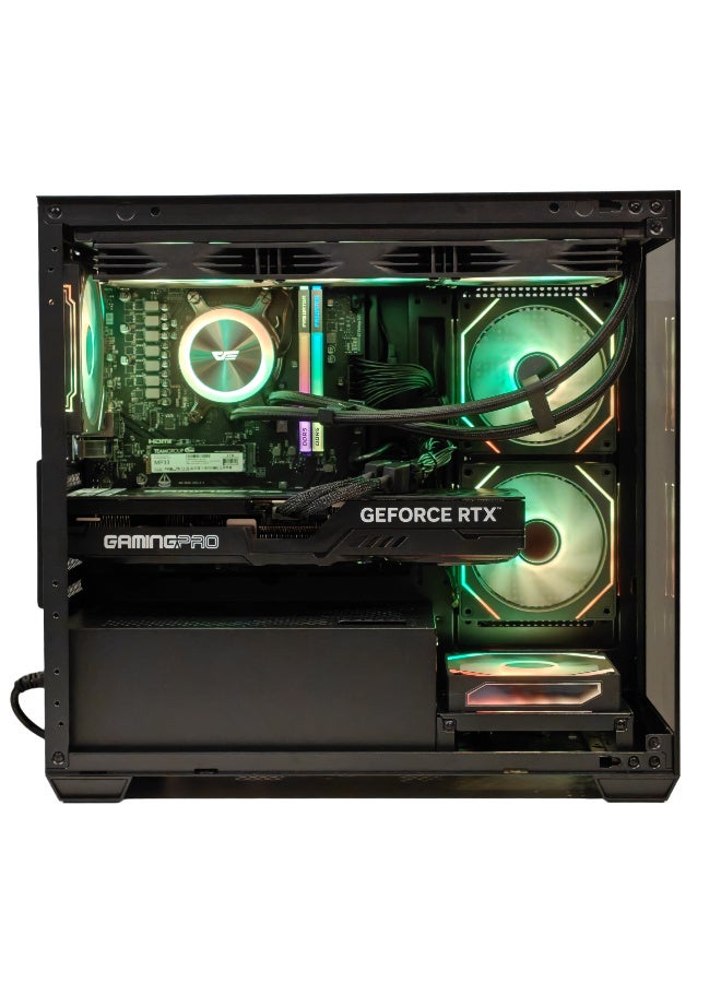 Mostech General Trading LLC GAMING PC RYZEN 5 7600 upto 5.0Ghz | RTX 5060 8GB GDDR7 | SSD 1TB NVMe M.2 | RAM 16GB DDR5 6000MHZ | CPU LIQUID COOLER 360MM | WIN 11 PRO BLACK - Image 3