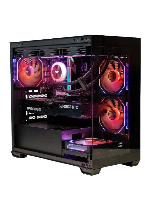 Mostech General Trading LLC GAMING PC RYZEN 5 7600 upto 5.0Ghz | RTX 5060 8GB GDDR7 | SSD 1TB NVMe M.2 | RAM 16GB DDR5 6000MHZ | CPU LIQUID COOLER 360MM | WIN 11 PRO BLACK - Image 1