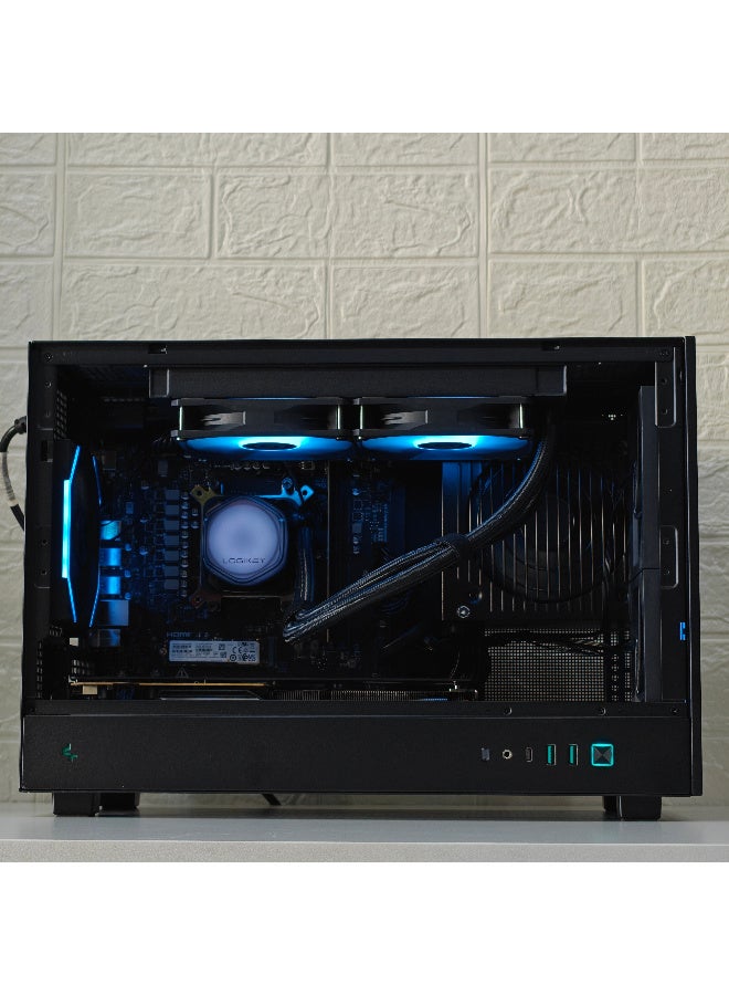 Mostech General Trading LLC GAMING PC RYZEN 5 7500F upto 5.0Ghz | RTX 5060 8GB GDDR7 | SSD 1TB NVMe M.2 | RAM 16GB DDR5 6000MHZ | CPU LIQUID COOLER 360MM | WIN 11 PRO BLACK - Image 4