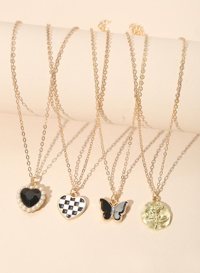 Take Two Set of 4 - Heart Pendant Necklaces - Image 2