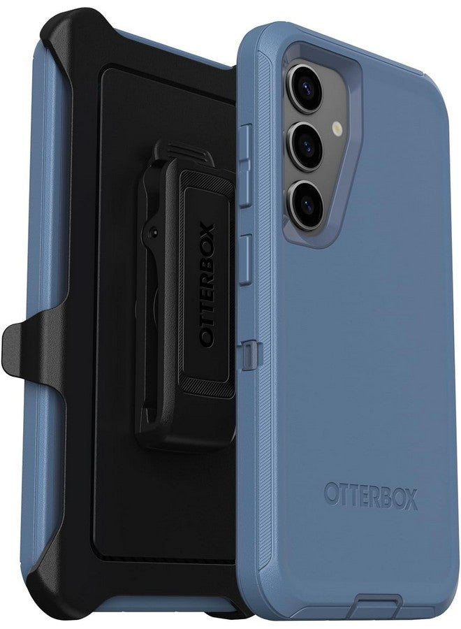أوتربوكس جراب OtterBox لهاتف Samsung Galaxy S24 (فقط) - سلسلة Defender - جينز أزرق فاتح (أزرق) - متين وقوي - مع حماية للمنافذ - يتضمن مشبك الحافظة - عبوة غير مخصصة للبيع بالتجزئة - Image 1