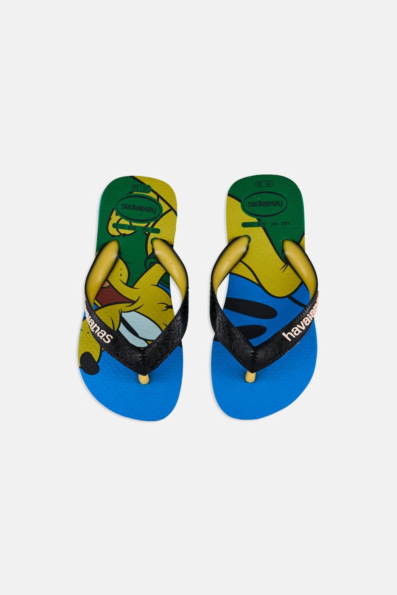 havaianas Toddlers Boy Disney Stylish Slip On Flip Flop Slippers, Multicolor  - Image 3