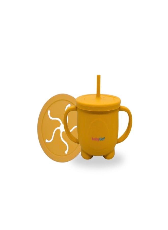 Babylief Silicone Snack Cup (Mustard Yellow) - Image 1