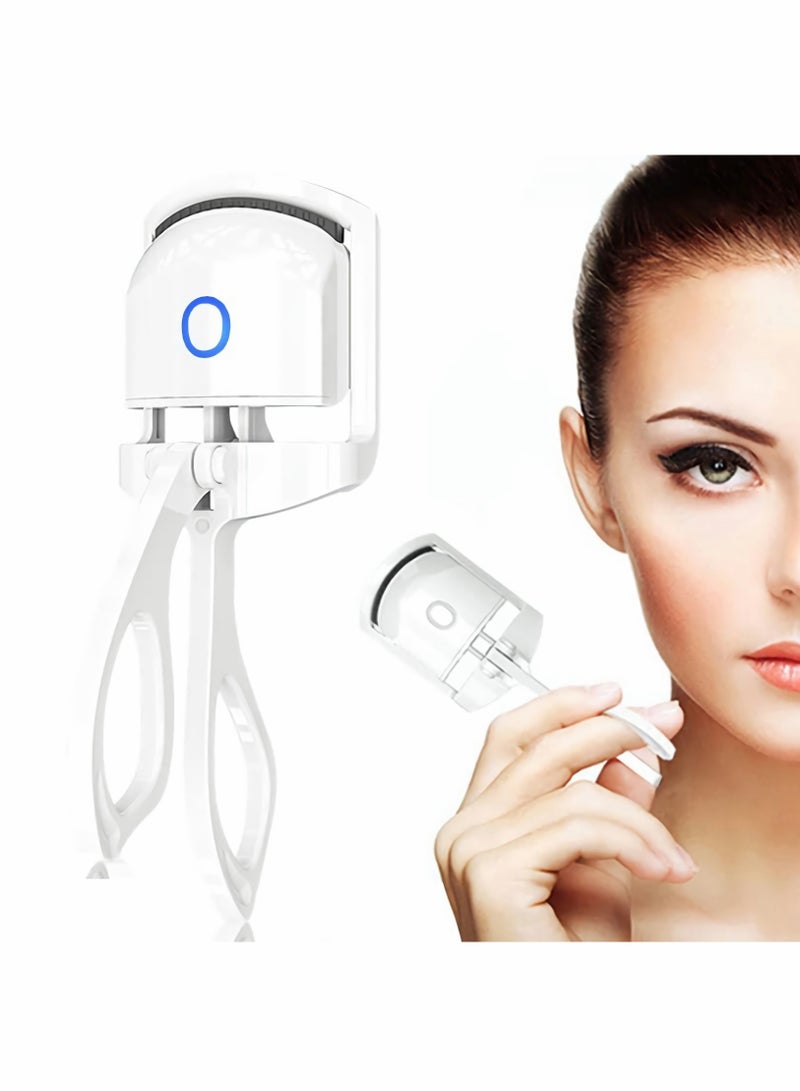 Rechargeable Electric Heated Eyelash Curler with Silicone Heating Pads for Effortless Curling and Long-lasting Results - Image 1