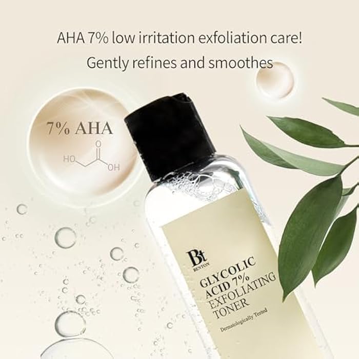 Benton Glycolic Acid 7% Exfoliating Toner with Niacinamide - Gentle AHA Toner for Brighter Skin & Even Tone - Balances Oil & Moisture - Hydrating, Cruelty-Free Korean Skin Care - Image 4