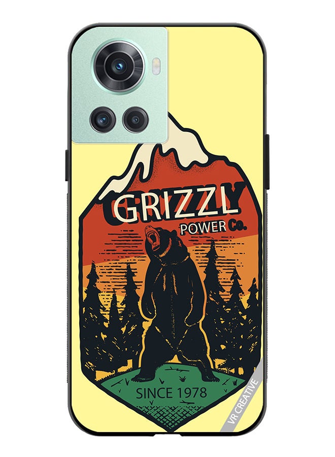 VR CREATIVE Protective Case Cover For OnePlus 10R Grizzly Bear Design Multicolour - Image 1