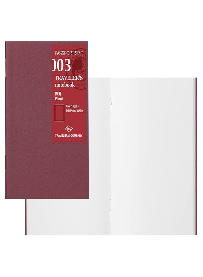 Designphil Travelers Company 14370006 Refills Unruled MD Paper, 3-Pack, Passport Size - Image 1