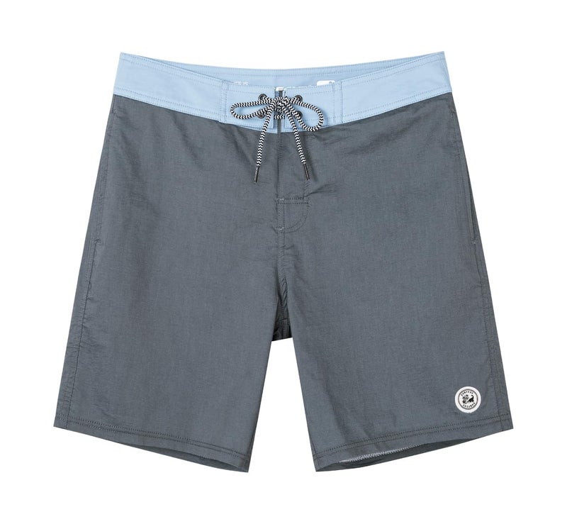 SURF CUZ Men's Vintage Cruzer Stretch Boardshort Chino Shortsï¼ˆLight Blue & Blackï¼Œ34ï¼‰ - Image 1