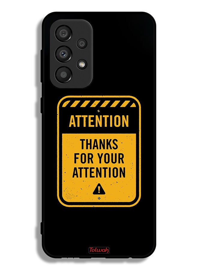 Tolwak Samsung Galaxy A33 5G Protective Case Cover Thanks For Attention - Image 1