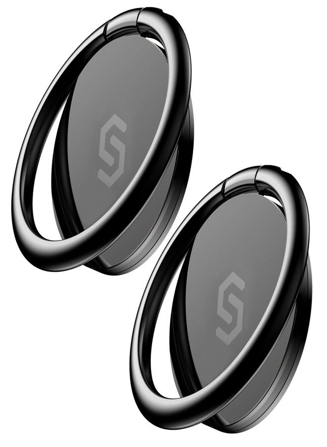 Syncwire Cell Phone Ring Holder Stand [2 Pack], 360 Degree Rotation Finger Ring Kickstand with Polished Metal Phone Grip for Magnetic Car Mount Compatible with iPhone, Samsung, LG, Sony, HTC - Image 1