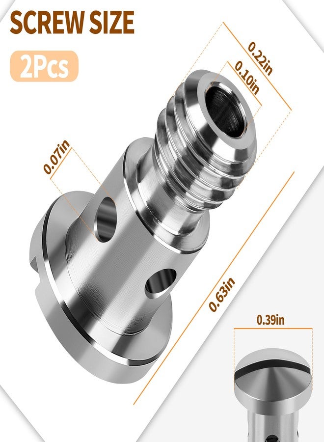 Dinlon Espresso Machine Group Head Diffuser Screw, Stainless Steel Diffuser Screw Compatible with La Marzocco Slayer Espresso Machines, Replacement for La Marzocco Shower Screen Screw Accessories, 2Pcs - Image 4