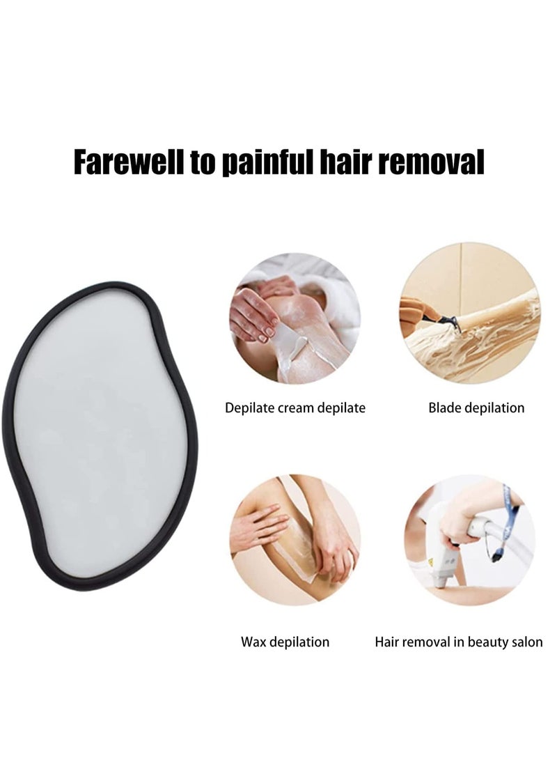 True Crystal Hair Eraser, Magic Hair Removal Eraser, Painless Crystal Hair Remover Tools, Soft Smooth Skin Fast & Easy Crystal Hair Removal for Men and Women (Sliver) - Image 3