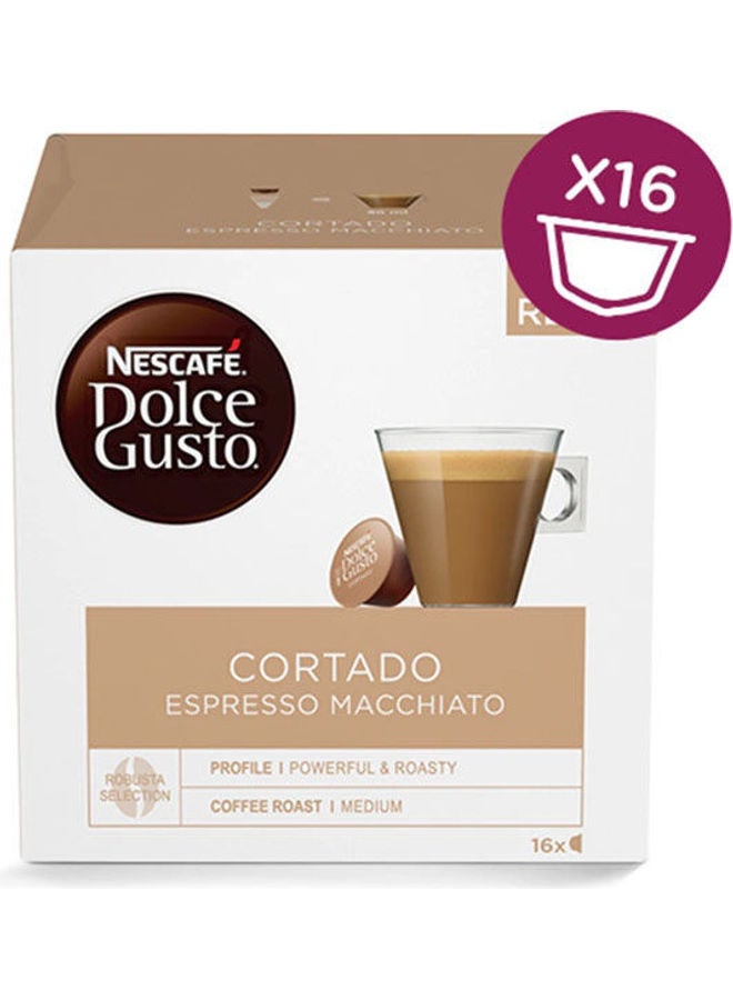 Dolce Gusto Cortado Espresso Macchiato - 16 Capsules 80ml
