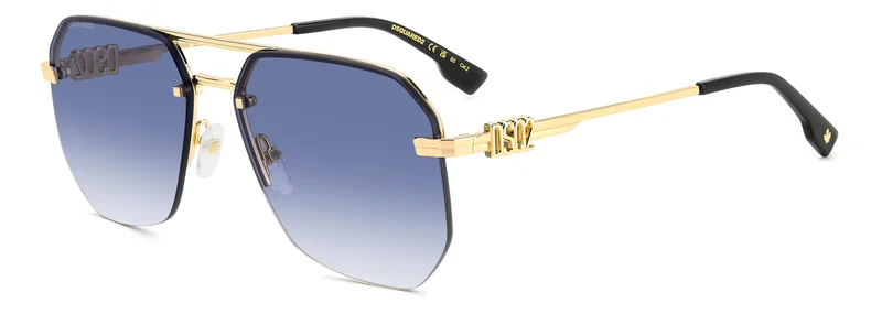 DSQUARED2 Square Double Bridge Sunglasses Frames
