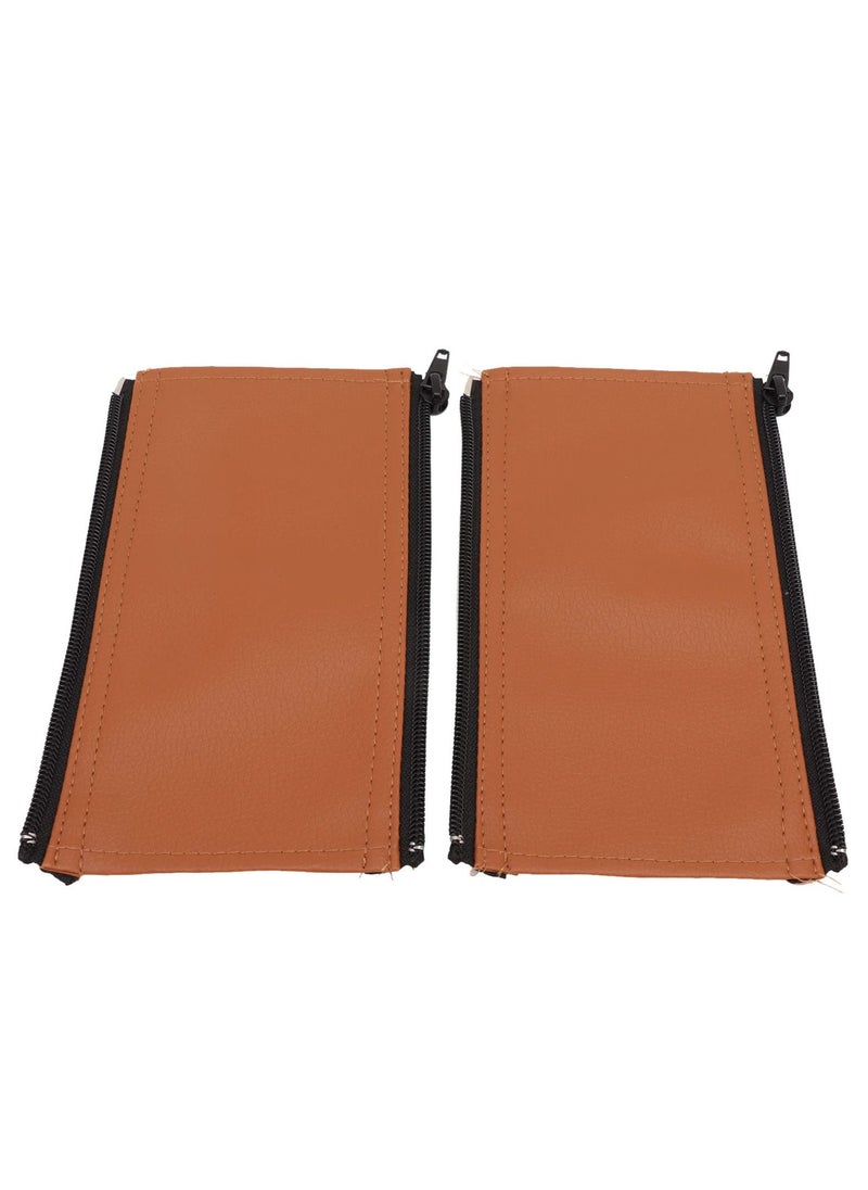 Daytoyz Stroller Handlebar Cover, Detachable PU Leather Grip Bar 19.1 x 10.8cm Painting with Rubbing Oil  - Image 2