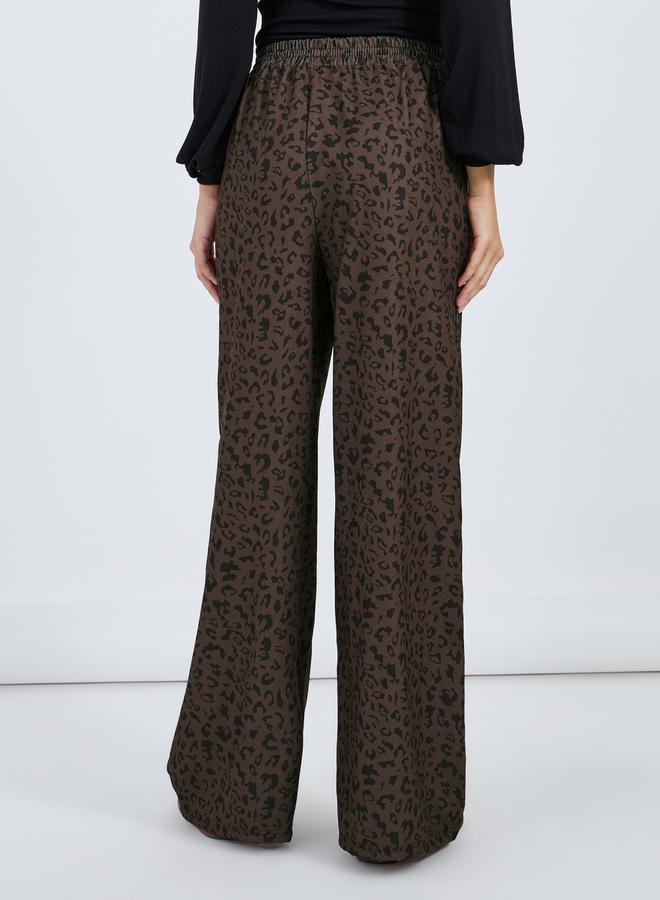 Styli Animal Print Relaxed Fit Pants  - Image 4