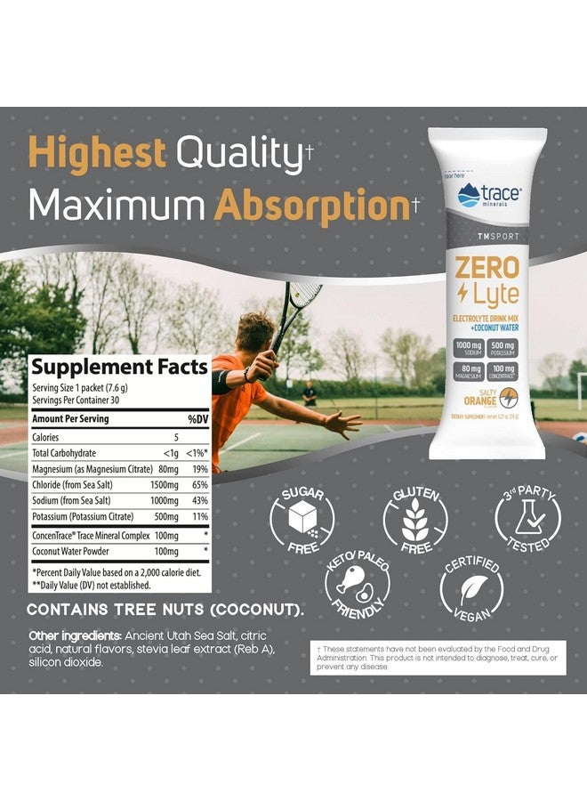 تراس مينيرالز مسحوق إلكتروليت خالٍ من السكر | مشروب مخلوط من مسحوق إلكتروليت خالٍ من السكر | ترطيب ودعم المناعة والطاقة من إنتاج Concentrace | خالٍ من الجلوتين، نباتي | 30 عبوة - Image 2