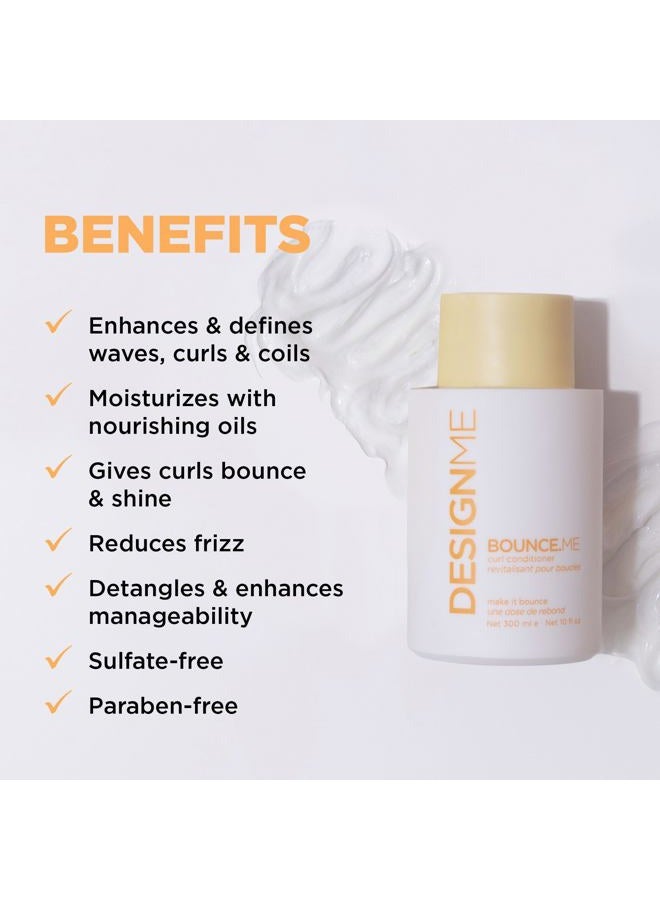 Design.ME Bounce.ME Curl Conditioner with Argan Oil and Antifrizz formula - Extra Nourishment and Protection - Provides Moisture Curl and Shine for Curly Hairs 10 fl Oz - Image 2